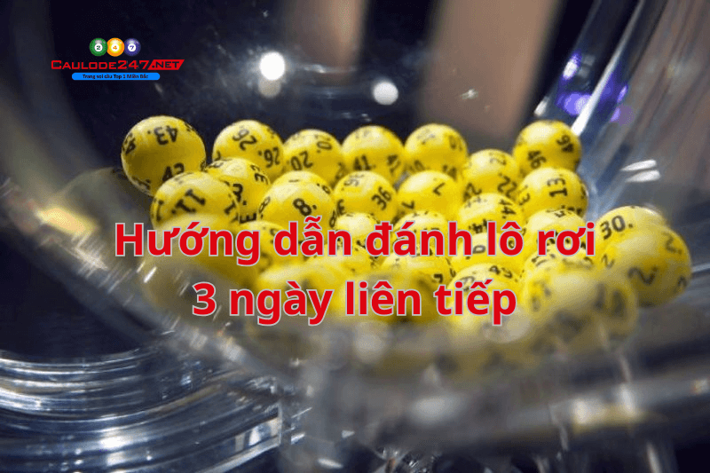 Hướng dẫn đánh lô rơi 3 ngày liên tiếp